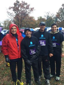 Isidore Rigoutsos Standing with Other Jefferson Participants at PurpleStride 2014