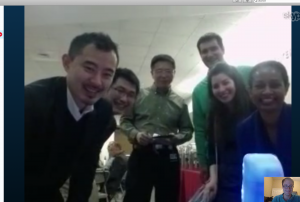 Screenshot of Group Webcam Convo to Phillipe