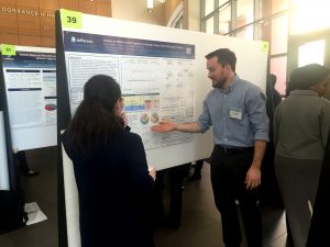 PhD Student Rogan Magee Presenting Analysis of tRNA Poster