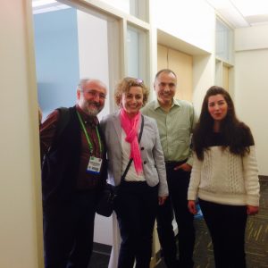 Evangelos and Ria visiting, Apr 2015